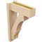 Ekena Millwork 5 1/2-in W x 14-in D x 22-in H Balboa Block Rough Cedar Woodgrain TimberThane Outlooker, Primed Tan OUTUR055X14X22BOA44RCPR - alternate 2